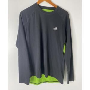 Adidas Clima 365 Mens Long Sleeve Black Shirt Size L Galaxy